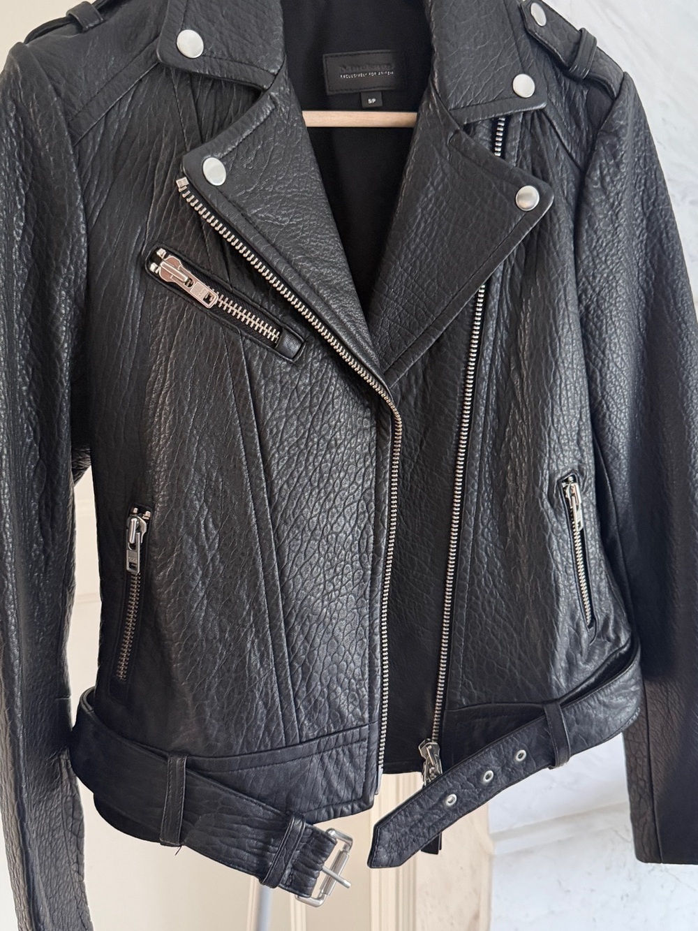 NWOT Mackage for Aritzia Classic Black Leather Jacket for Women - Picture 3 of 6